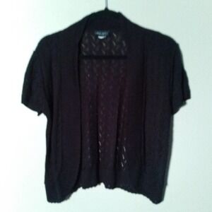 YARN Art Open Front Short Sleeve Vintage Cardigan